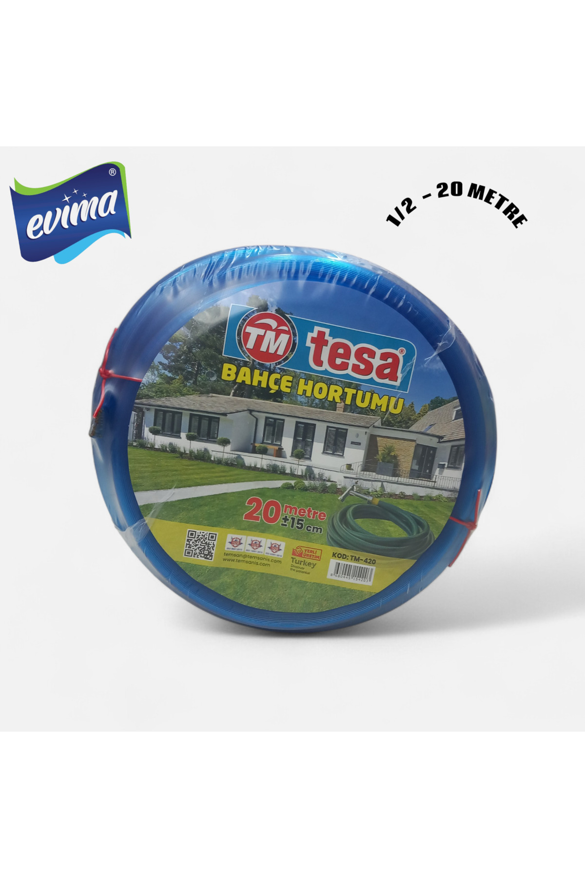 20 Metre 1/2 Bahçe Sulama ve Araç Yıkama Hortumu