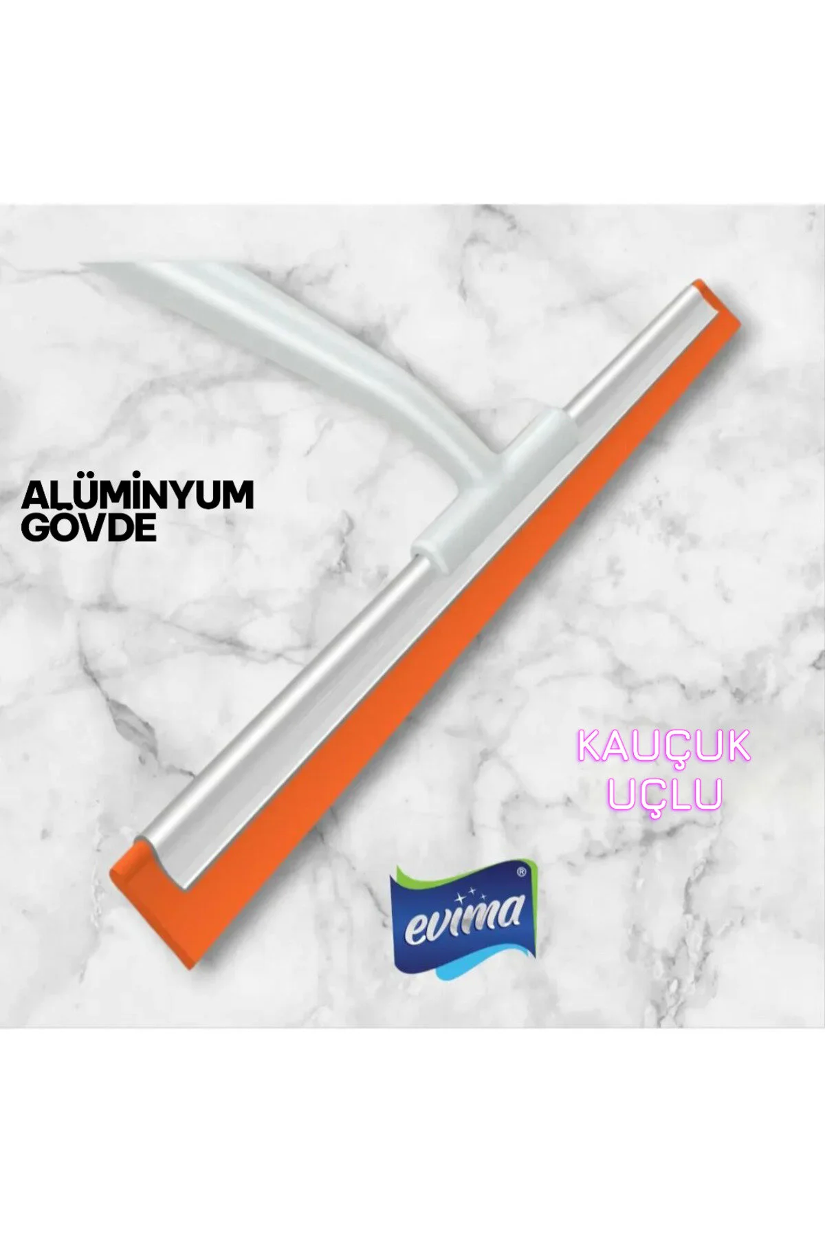 Alüminyum Çerçeve Kauçuk Uçlu Orjinal Plastik Sap Cam Temizliği ve Tezgah Temizliği için Çek Çek