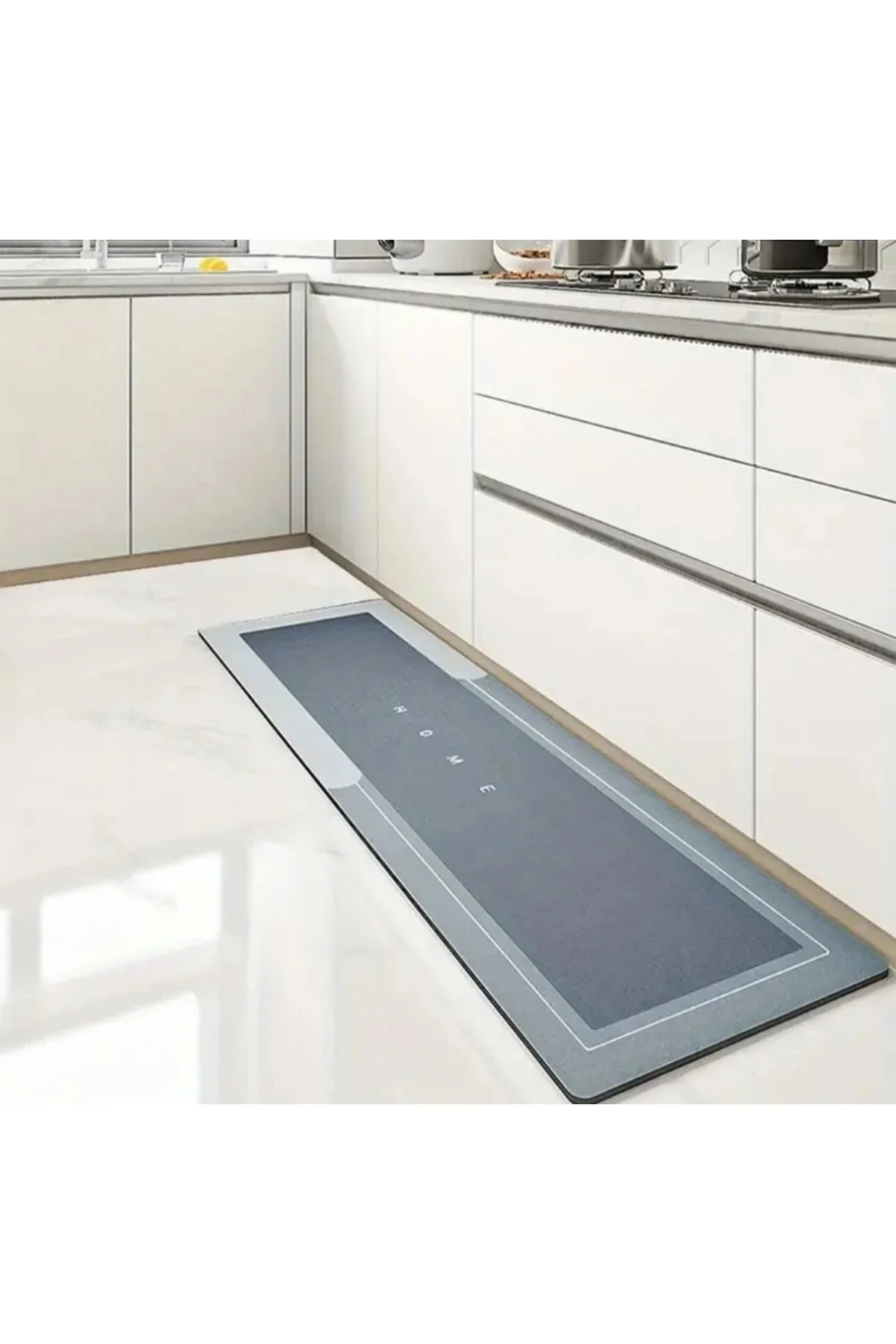 Kaydırmaz Taban Uzun Banyo Paspası 40x120 cm | Süper Emici, Lüks Yumuşak Doku, Kaymaz Taban